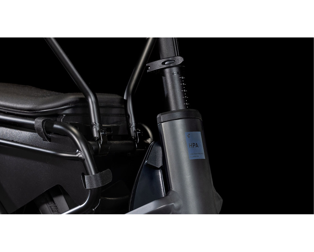 Vélo électrique cargo Unisexe LONGTAIL HYBRID FAMILY 1350 Gris