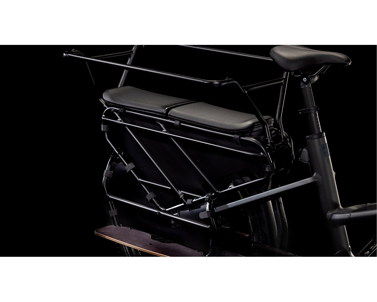 Vélo électrique cargo Unisexe LONGTAIL HYBRID FAMILY 1350 Gris